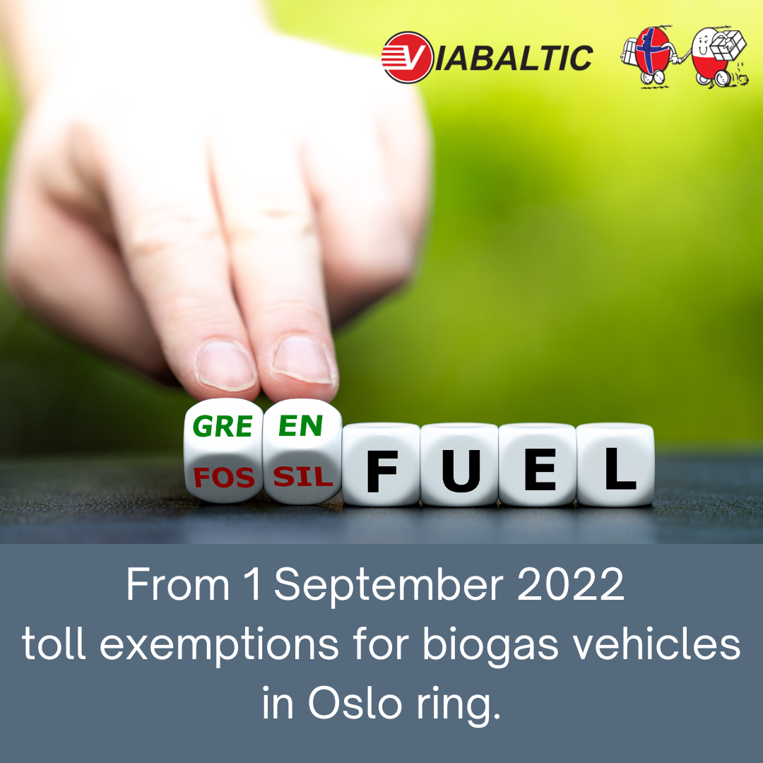 Viabaltic Norge AS – Toll Exemption For Heavy Gas Vehicles In Oslo Ring