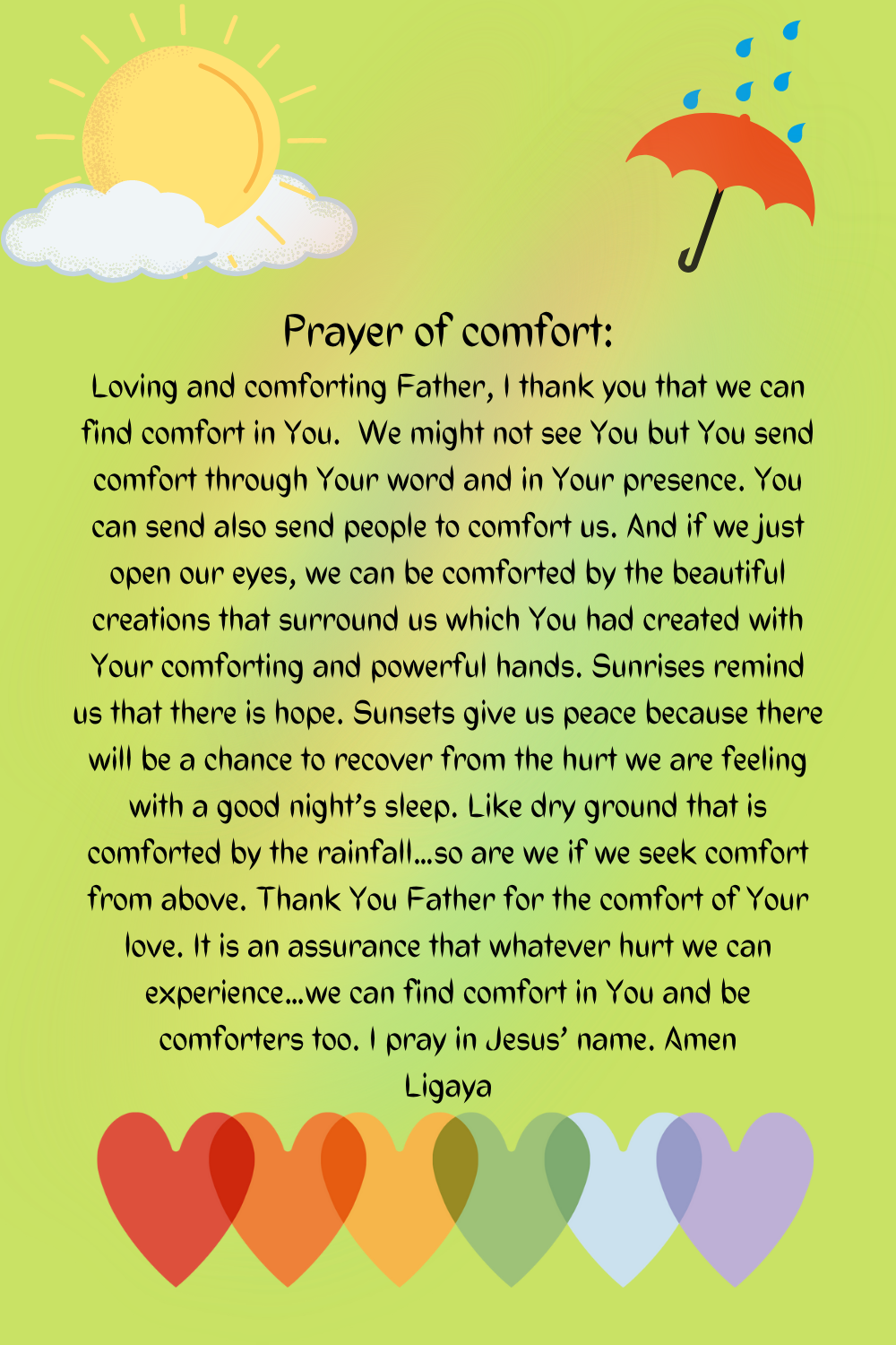 happy.blogg.no – Prayer of comfort